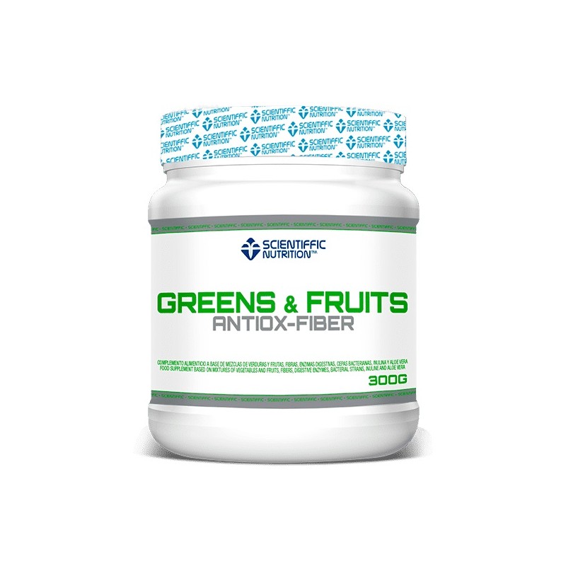 GREENS & FRUITS ANTIOX-FIBER 300 GRS - SCIENTIFFIC NUTRITION