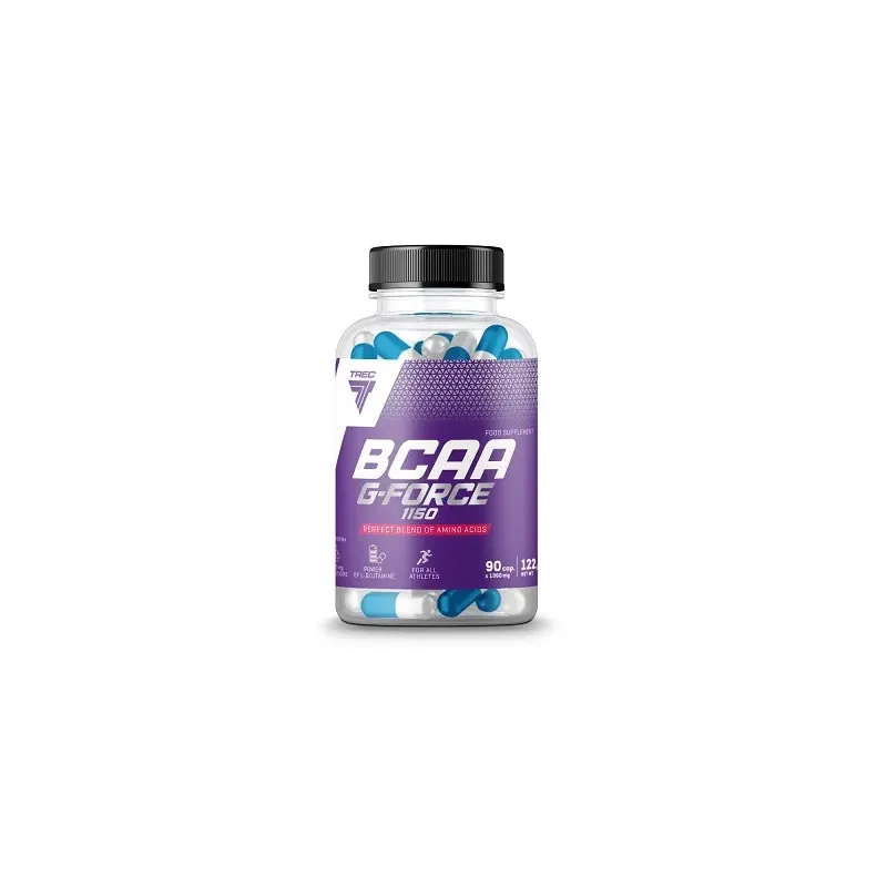 BCAA G-FORCE 1150 BCAA Y GLUTAMINA 90 CAPS - TREC NUTRITION