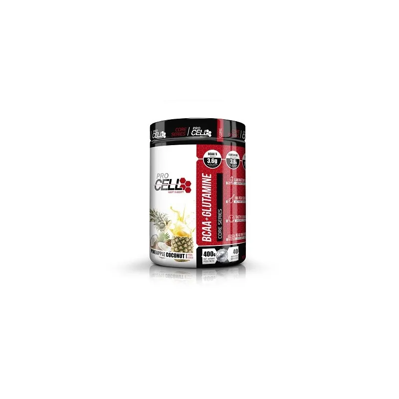 BCAA + GLUTAMINE CORE SERIES 400 GRS - PRO CELL